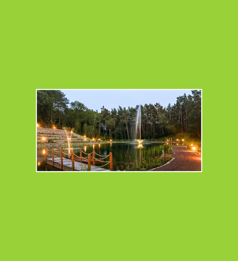 Postkarte Waldsee am Abend 1 - SamMarket