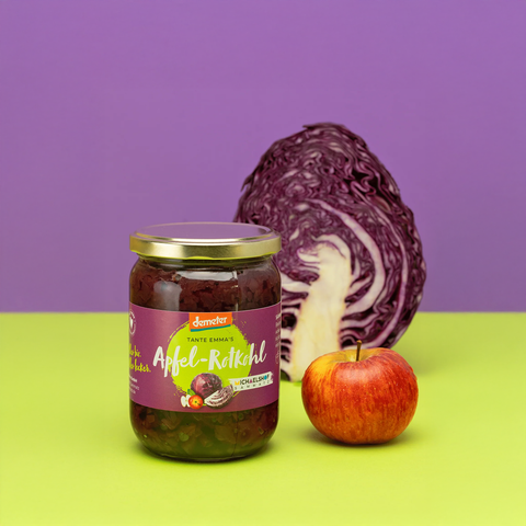 Bio Apfel-Rotkohl im Glas, 530 g - SamMarket