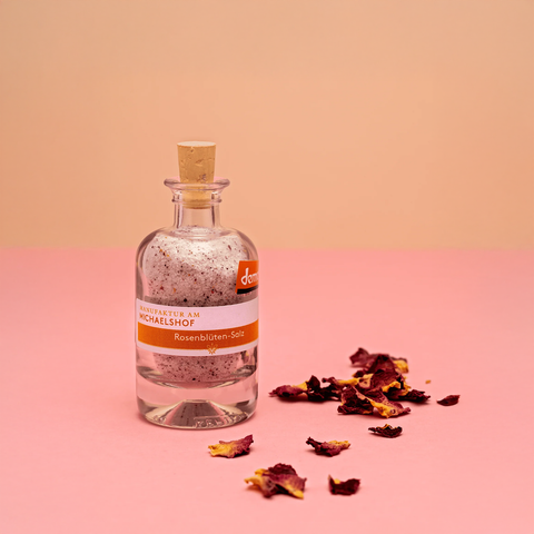 Bio Rosenblütensalz Glas, 50g