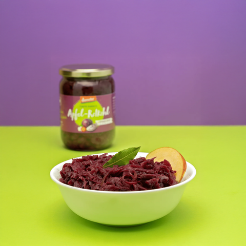 Bio Apfel-Rotkohl im Glas, 530 g - SamMarket