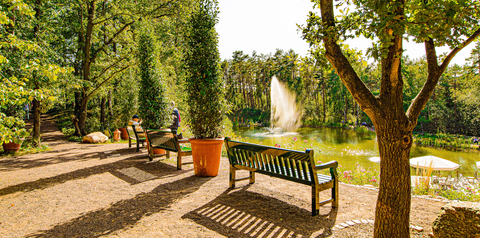 Postkarte Waldsee Obere Terrasse 2